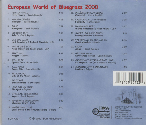 European World Of Bluegrass 2000 (CD)