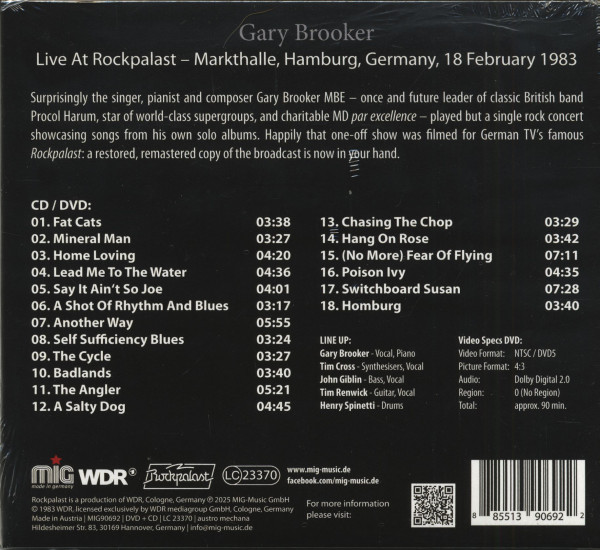 Live At Rockpalast 1983 (CD + DVD)