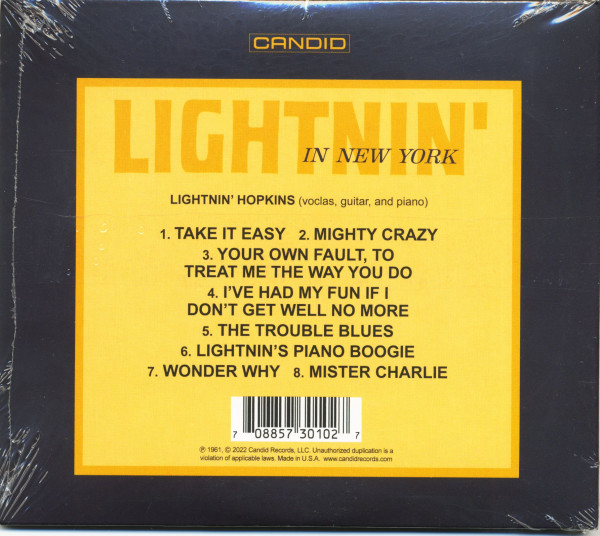 Lightnin' In New York (CD)
