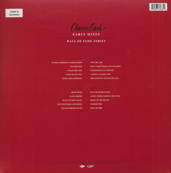 Classic Cash - Early Mixes (2-LP, 180g Vinyl, RSD, Ltd.)