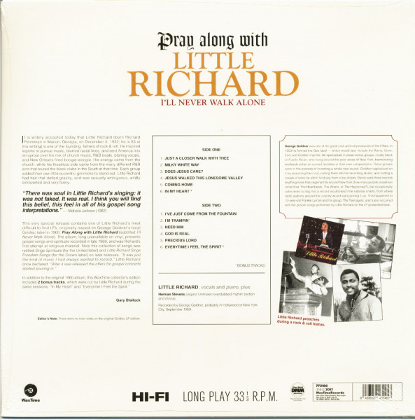 Play Along With Little Richard (LP, 180g Vinyl, Ltd.)