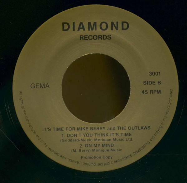 It's Time For Mike Berry (7inch, 45rpm, PS, EP)