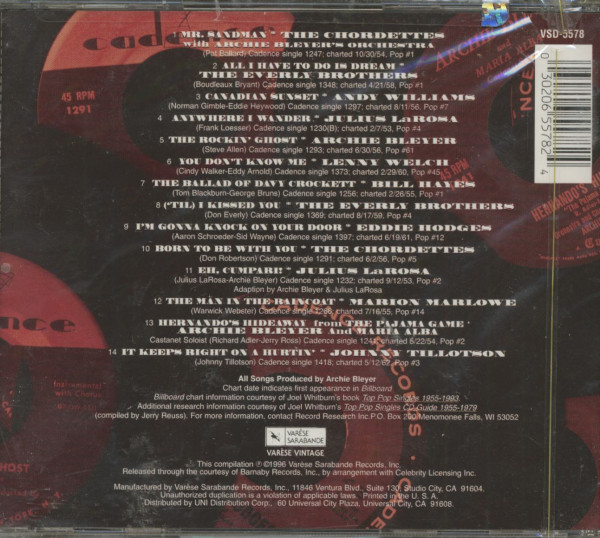 The History Of Cadence, Vol.1 (CD)