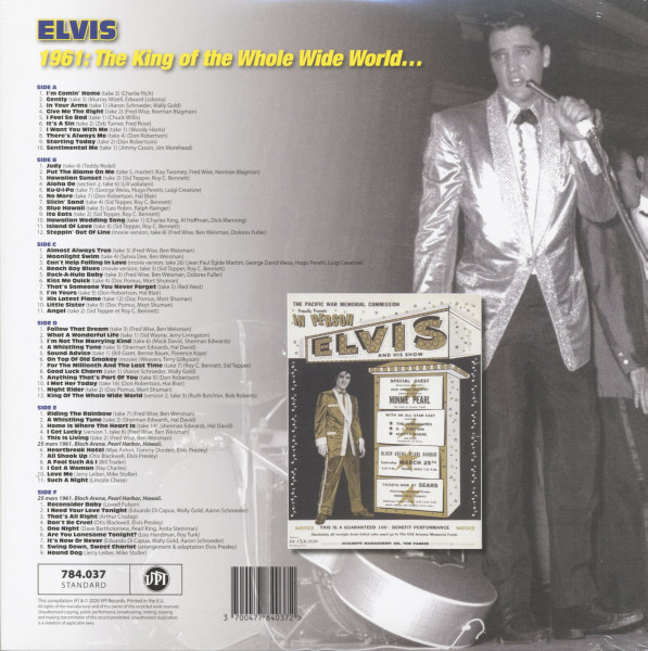 King Of The Whole Wide World ... 1961 (3-LP, colored Vinyl, Ltd.)