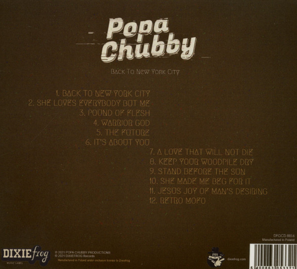 Back To New York City (CD)
