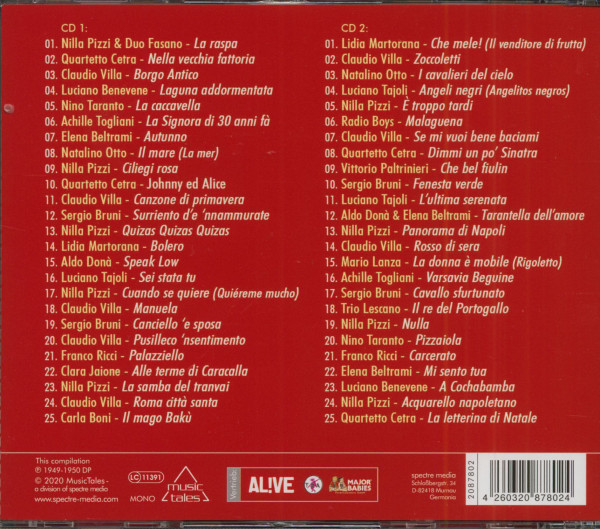 Le canzoni dell’anno 1950 (2-CD)