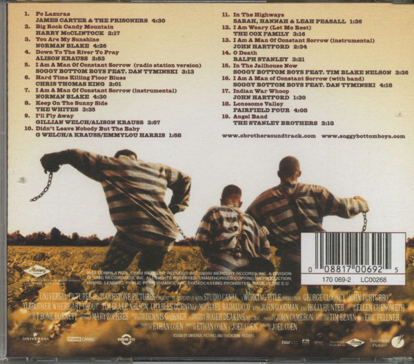 O Brother, Where Art Thou? Music From The Motion Picture (CD)