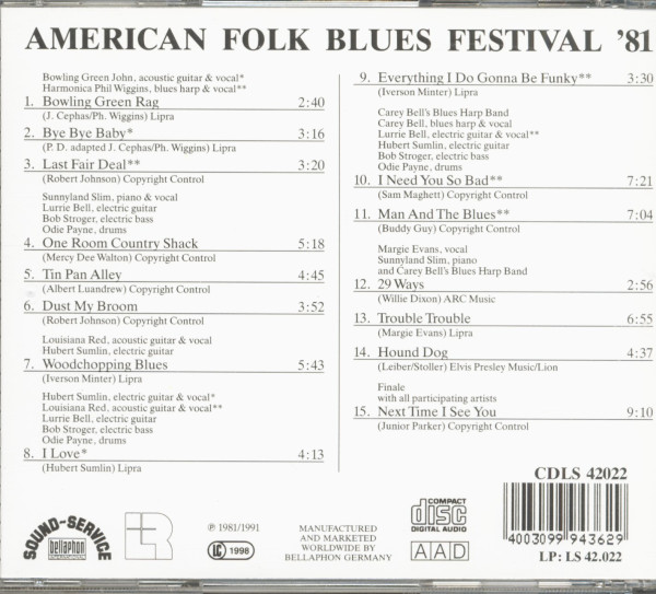 '81 Folk Blues Festival