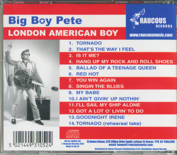 London American Boy (CD Album)