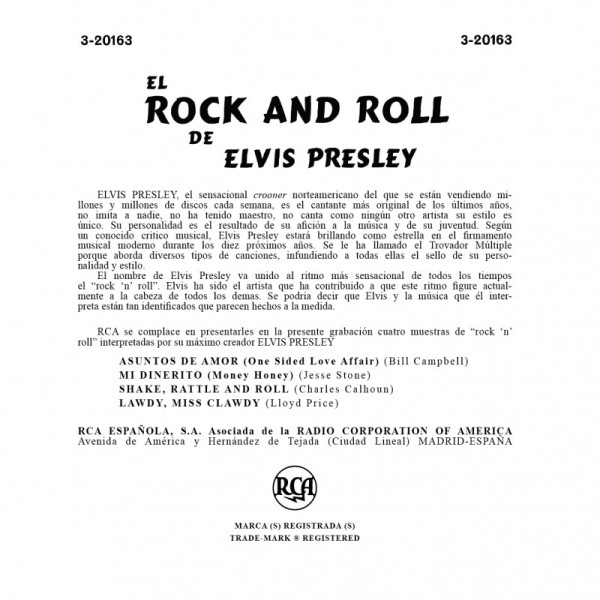 El Rock And Roll De Elvis Presley (7inch, colored Vinyl, EP, 45rpm, Ltd.)
