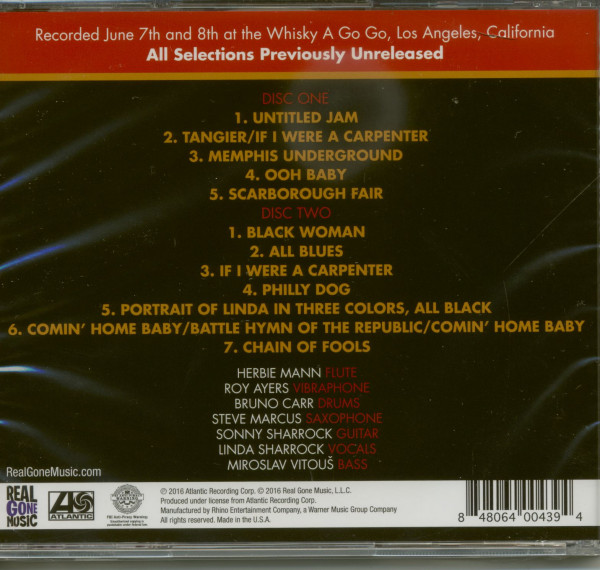 Live At The Whiskey 1969 - The Unreleased Masters (2-CD)