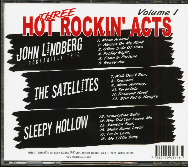 Three Hot Rockin' Acts Vol.1 (CD)