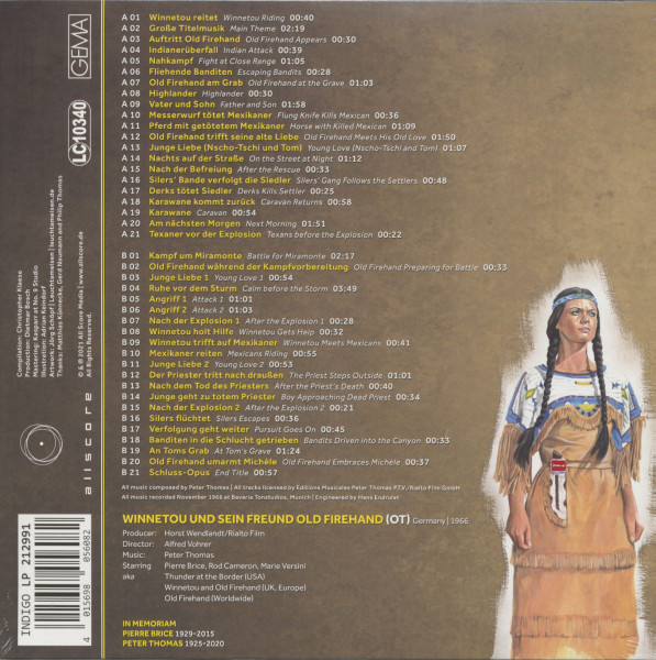 Winnetou und sein Freund Old Firehand - Original Motion Picture Soundtrack (LP)