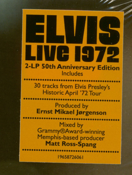 Elvis Live 1972 (2-LP)