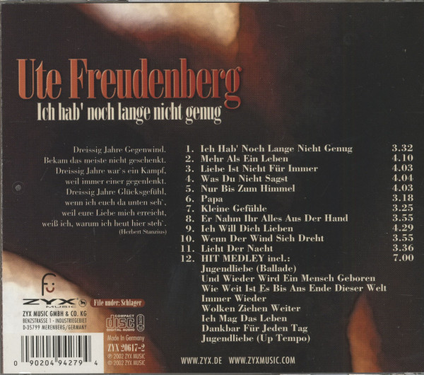 Ich hab noch lange nicht genug (CD)