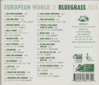 Vorschau: European World Of Bluegrass 2003 (CD) Vorschau: European World Of Bluegrass 2003 (CD)