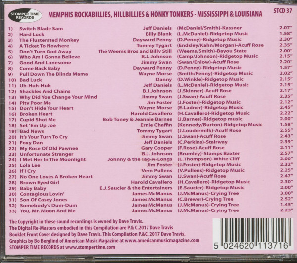 Rockabillies, Hillbillies & Honky Tonkers From Mississippi & Louisiana - Big Howdy Records Story (CD