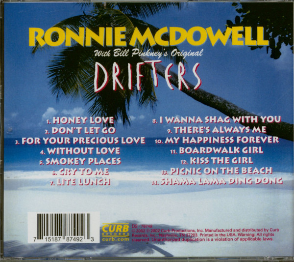 Ronnie McDowell With Bill Pinkney's Original Drifters (CD)