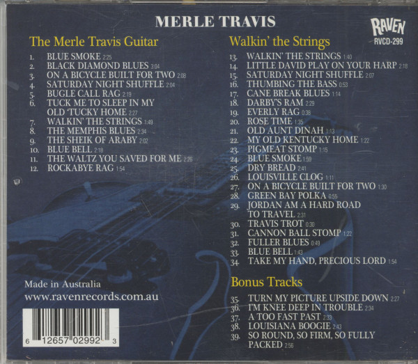 The Merle Travis Guitar - Walkin' The Strings...Plus (CD)