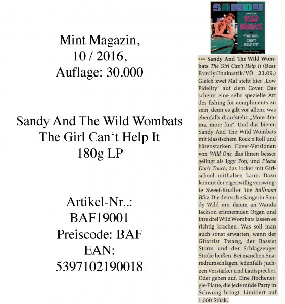 SandyAndTheWildWombats_MintMagazin_10-2016