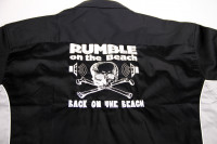 Vorschau: Rumble Worker Shirt, black, white print, size L Vorschau: Rumble Worker Shirt, black, white print, size L