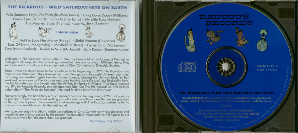 Wild Saturday Night On Earth (CD)