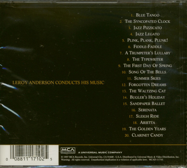 Sleigh Ride - The Best Of Leroy Anderson (CD)