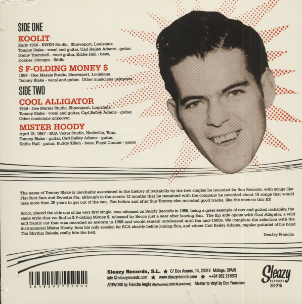 Tommy Blake (7inch, 45rpm, EP, BC, PS)