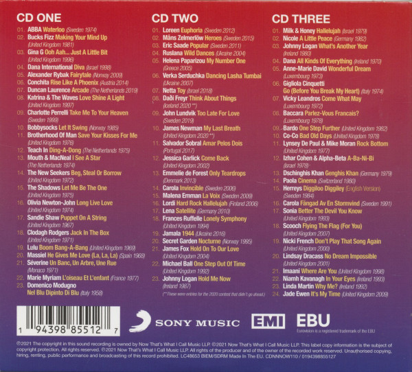 Now That's What I Call Eurovision (3-CD)
