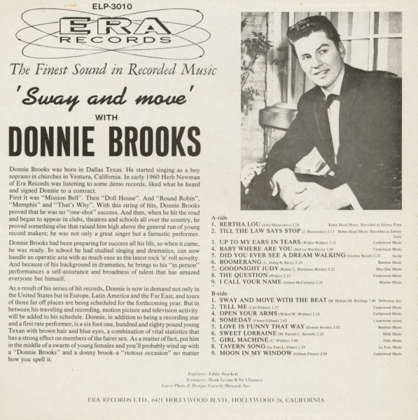 Sway And Move with Donnie Brooks (LP)