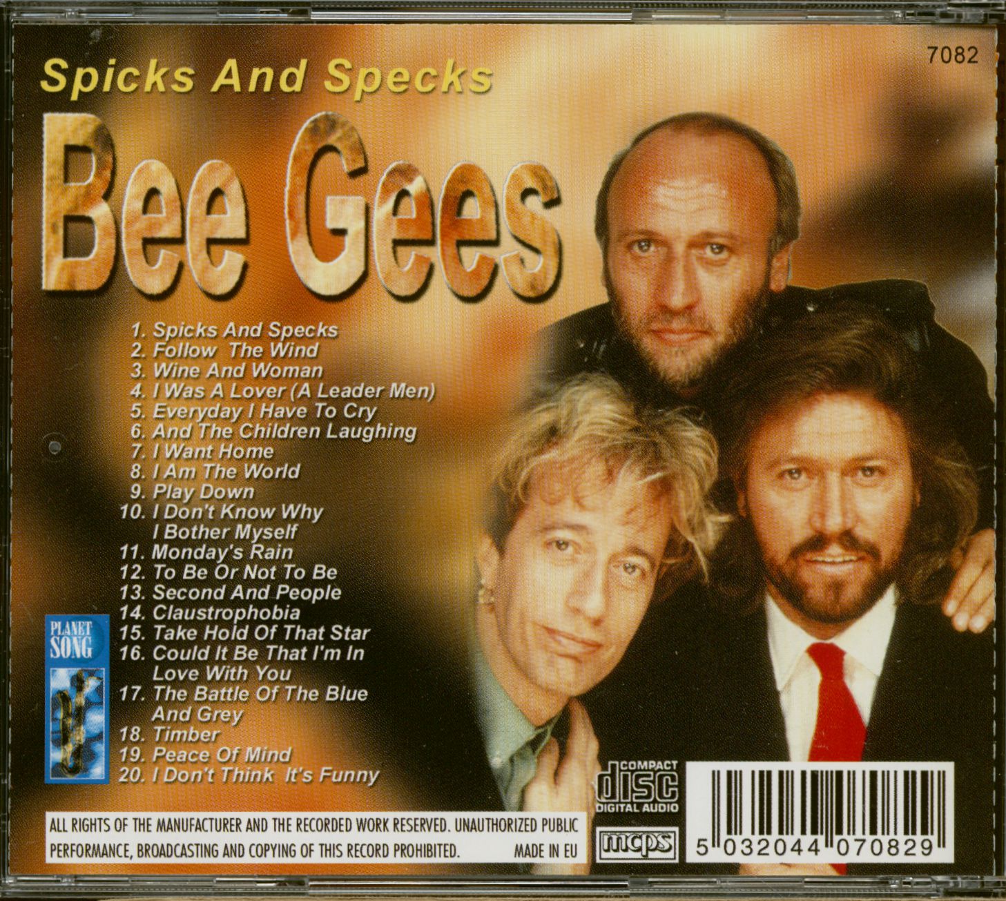 Bee Gees CD Spicks And Specks (CD) Bear Family Records