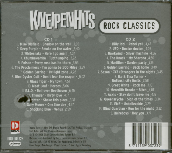 3. Bild von Various: Kneipenhits Rock Classics (2-CD)