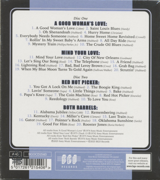 A Good Woman’s Love - Mind Your Love - Red Hot Picker - Both Barrels (2-CD)