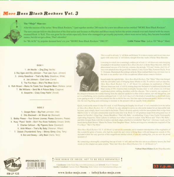 More Boss Black Rockers Vol.3 - All Shook Up (LP + CD)