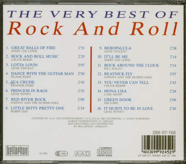 The Very Best Of Rock And Roll (CD)