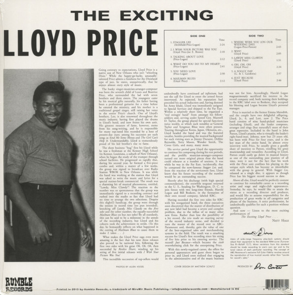 The Exciting Lloyd Price (LP)