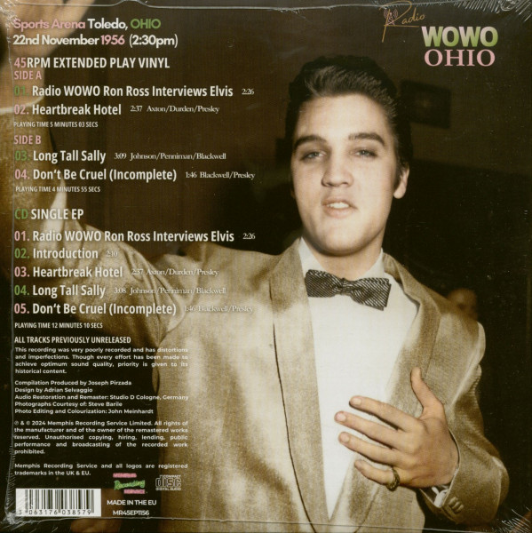 On Fire In Toledo 1956 (7inch EP, Green Vinyl & CD)