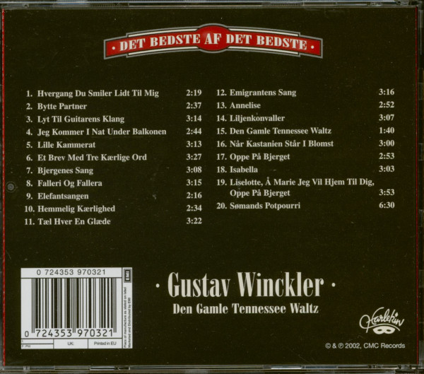 3. Bild von Gustav Winckler: Den Gamle Tennessee Waltz (CD)