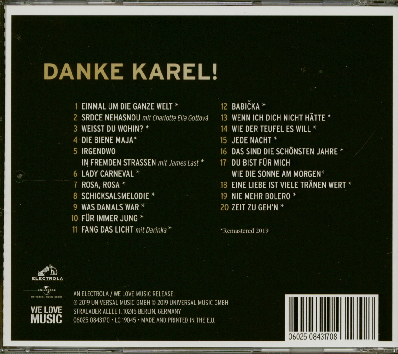 Gott, Karel - Danke Karel!