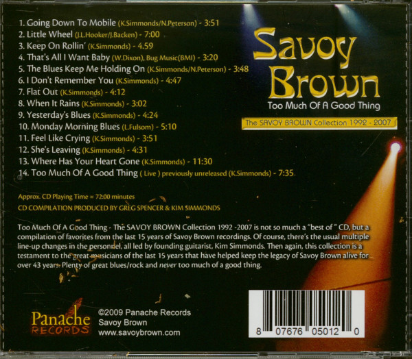 Too Much Of A Good Thing (CD)