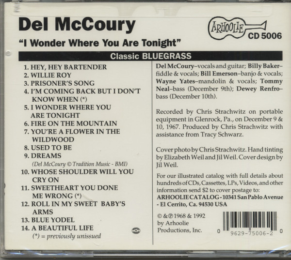 I Wonder Where You Are Tonight (CD)