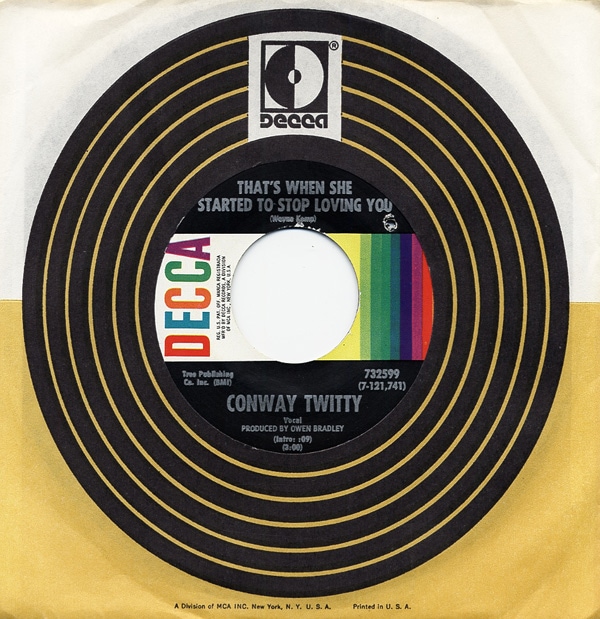 Twitty, Conway - I'llGet Over Losing You - That's When She...