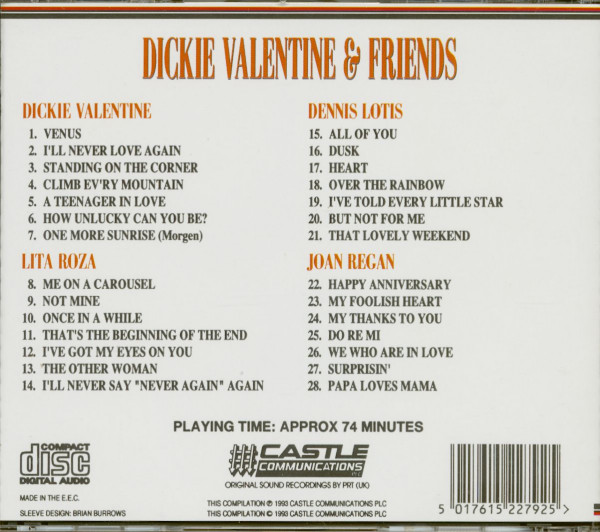 Dickie Valentine And Friends (CD)
