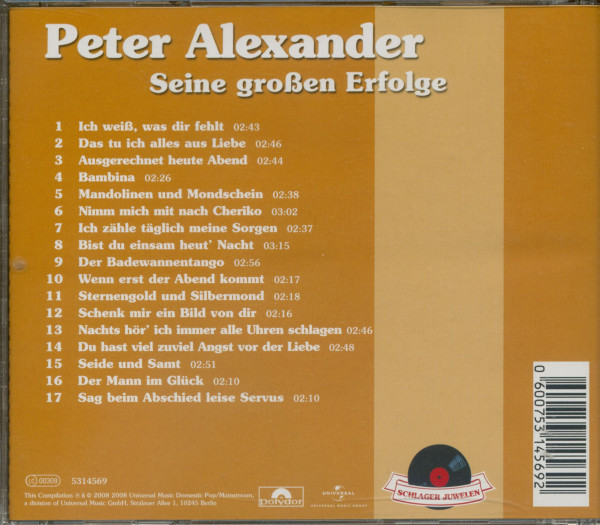 Seine grossen Erfolge (CD)