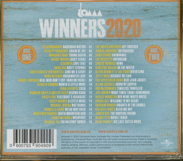CMAA Winners 2020 (2-CD)