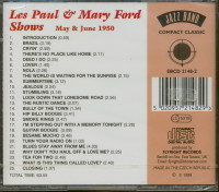 Vorschau: Les Paul & Mary Ford Shows, May & June 1950 (CD) Vorschau: Les Paul & Mary Ford Shows, May & June 1950 (CD)