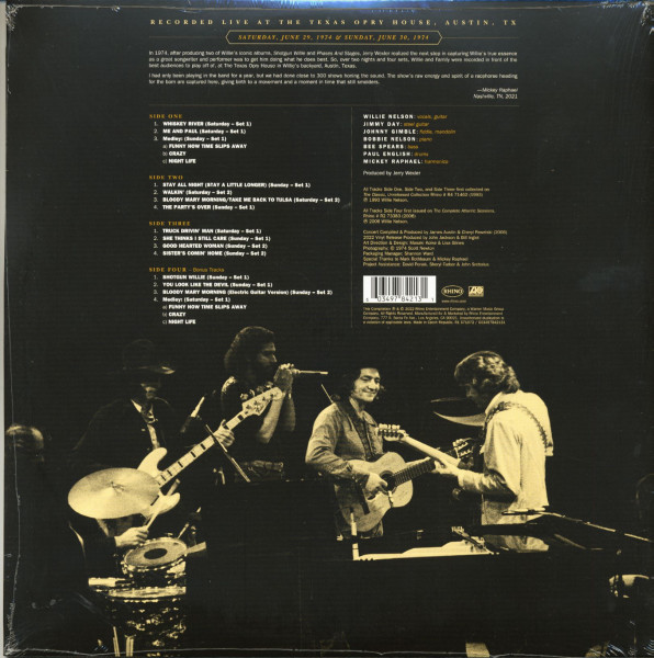 Live At The Texas Opry House 1974 (2-LP)