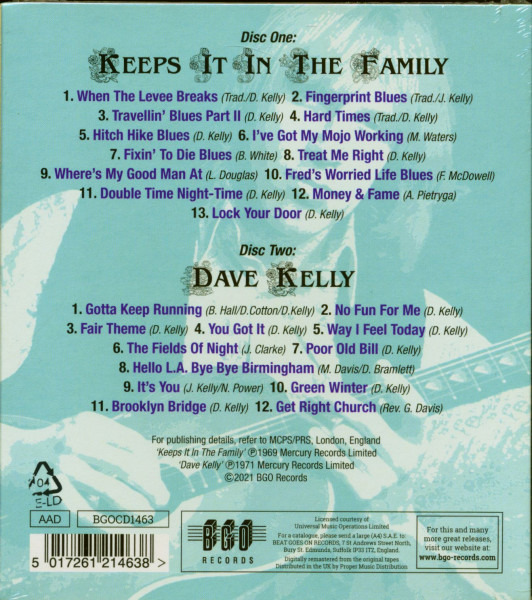 Keeps It In The Family - Dave Kelly (2-CD)