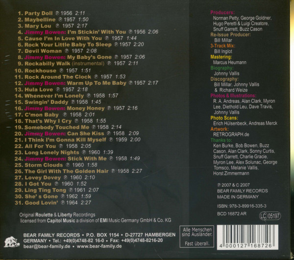 Buddy Knox & Jimmy Bowen With The Rhythm Orchids - Rock (CD)
