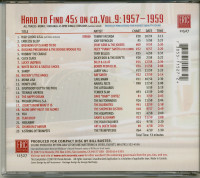 Vorschau: Vol.9, Hard To Find 45s On CD 1957-59 Vorschau: Vol.9, Hard To Find 45s On CD 1957-59